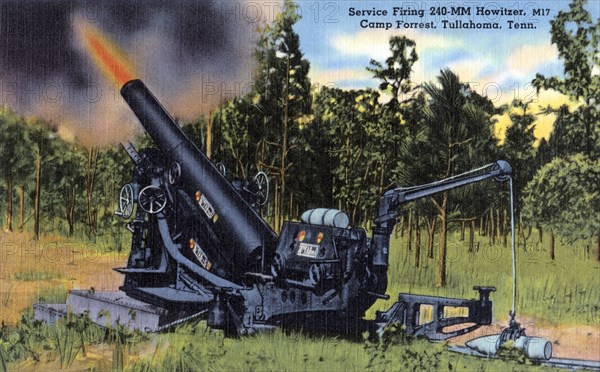 Service firing 240-MM Howitzer