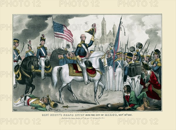 Genl. Scott's grand entry into the city of Mexico, Sept. 14th, 1847