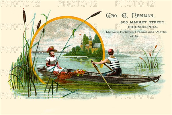 Geo G. Newman - Man Rowing