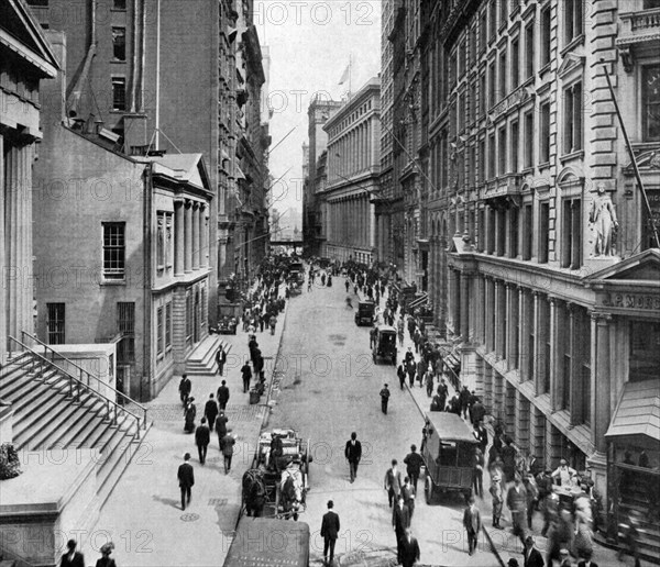 Wall Street east from Nassau Street