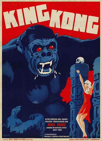 King Kong (Danish 1-sheet)