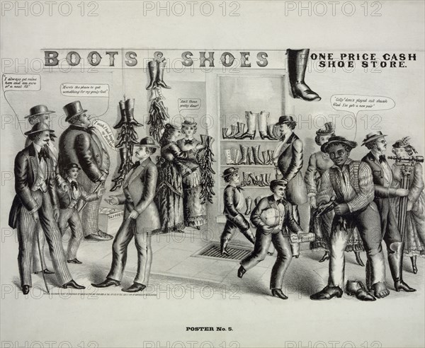 boots & shoes, one price cash shoe store