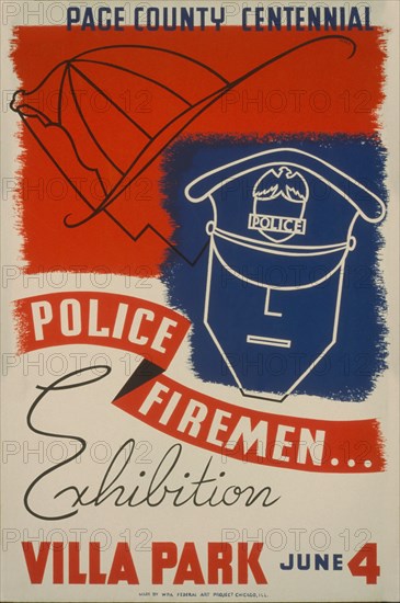 DuPage County centennial--Police, firemen...exhibition