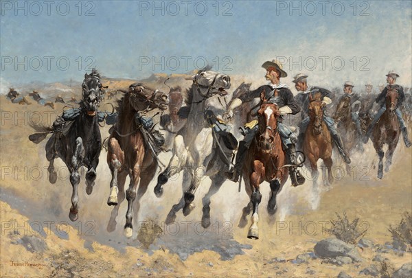 Dismounted: The Fourth Troopers Moving the led horses