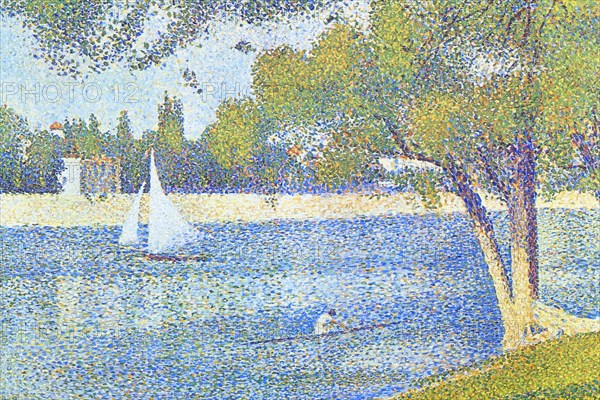 The Seine by the Island of Jatte in Spring