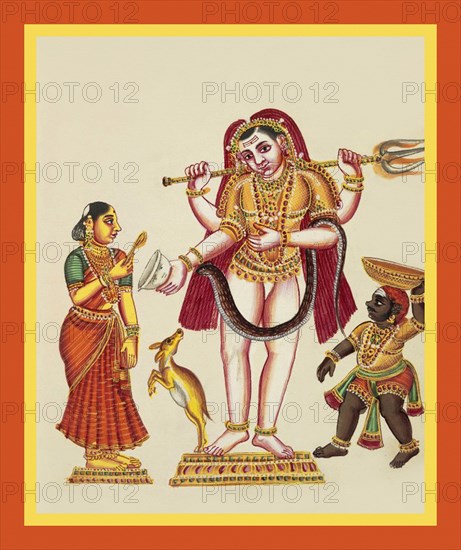 Bhikshatana carrying the trishula (trident)
