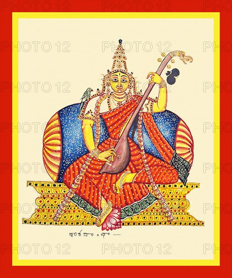 Goddess Sharadamba (an aspect of Sarasvati)