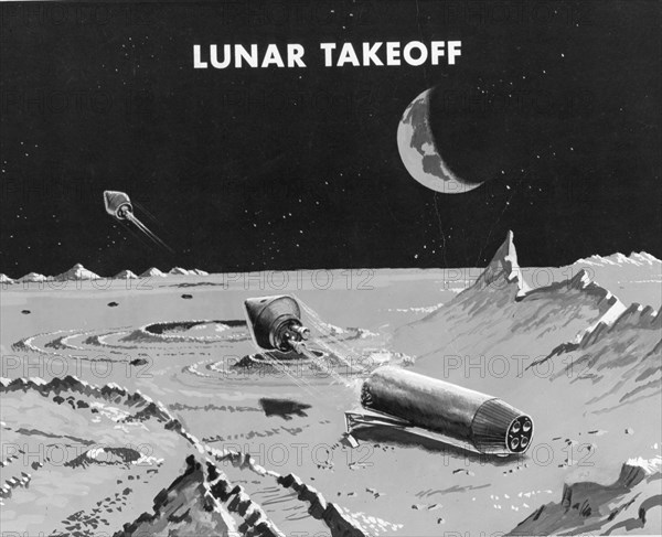 Lunar Takeoff Illustration
