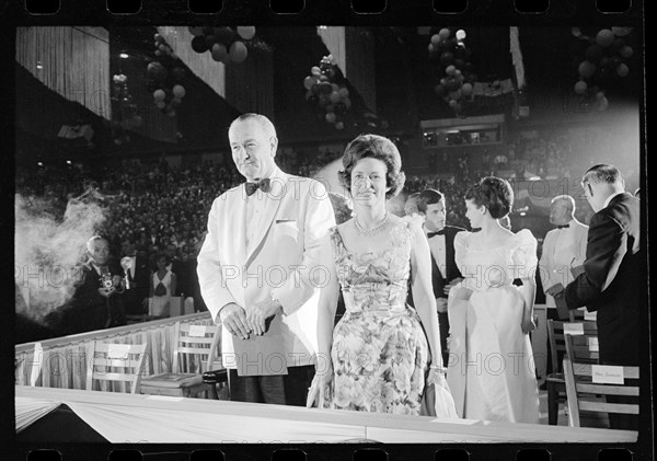 LBJ & Wife At Fundraiser