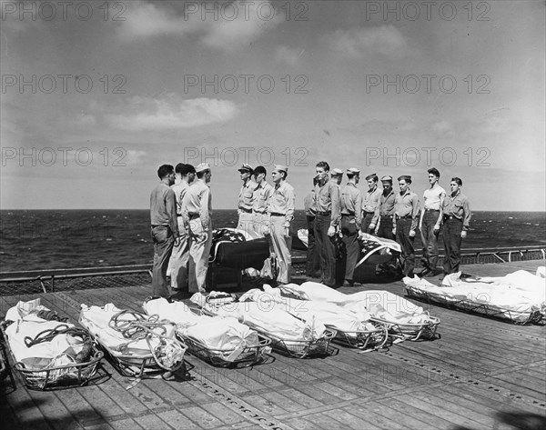 USS LEXINGTON Burial At Sea