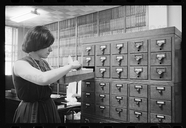 Filing in Library Card Catalog