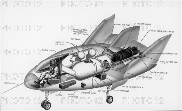 Lifting Body Cutaway Drawing