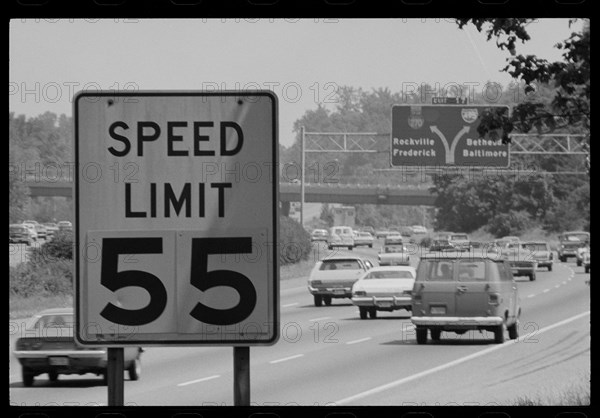 55 MPH Speed Limit Sign