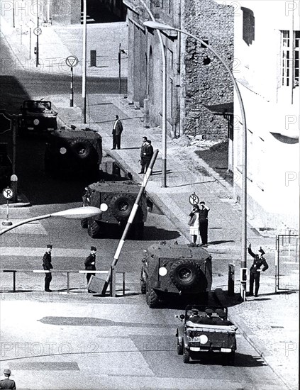 2/9/1962 - Soviet Tank Drive Along Friedrich Strasse in the Soviet Sector