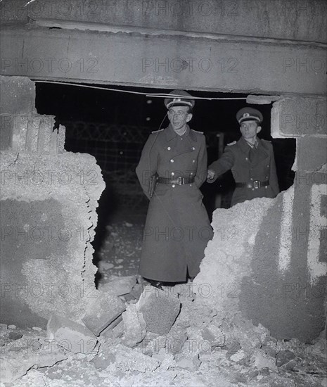 Attack at The Wall. On Dec. 16, 1962, Three Men Are Detonating A 3 to 5 Kilo Bomb at Jerusalemer Strasse in Berlin- Kruezberg