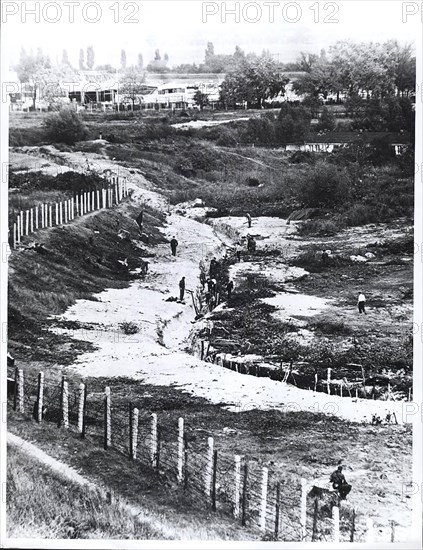 Berlin, August 1961 - In A Final Attempt to Halt a Flood of Refugees Escaping from East Germany Through West Berlin, the Communist Government of the Soviet Zone Moved On August 13th to Block Off East Berlin With Troops, Road Blocks and Barbed Wire