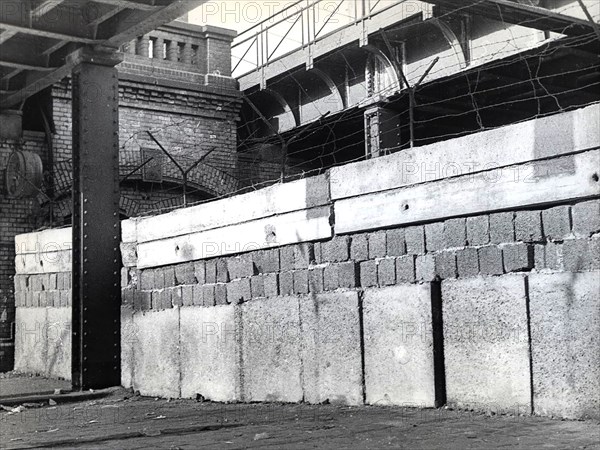 3/20/1962 - Wall at Train Station Wollankstrasse, March 20, 1962