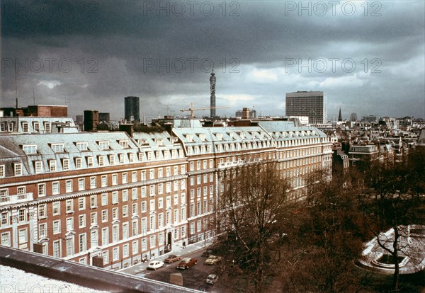 View of U.S. embassy and chancery complex in London