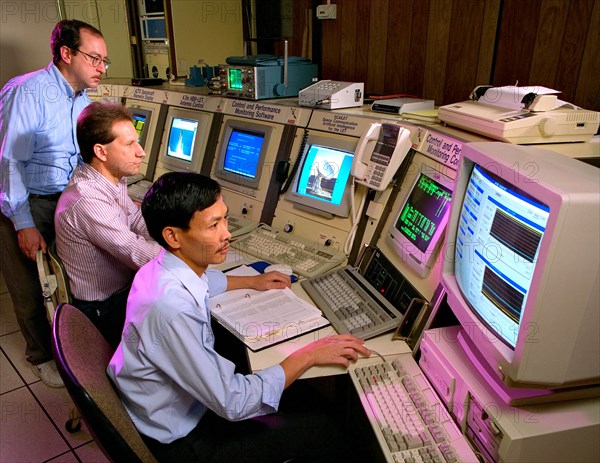 Workers at NASA's Lewis Research Center