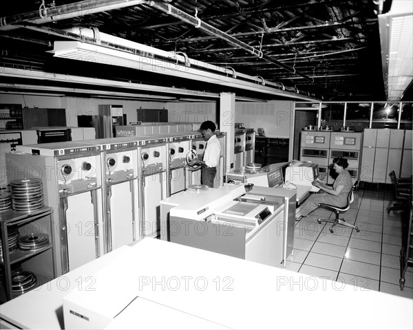 1970s NASA computer room  ca. 1974