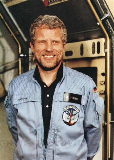 S84-47033 (nov 1984) --- Astronaut Reinhard Furrer