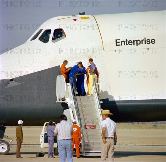 Astronauts Joe H. Engle