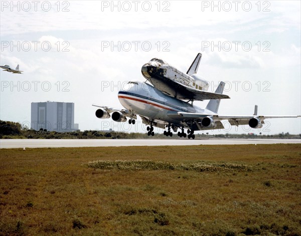 The space shuttle orbiter 102 Columbia