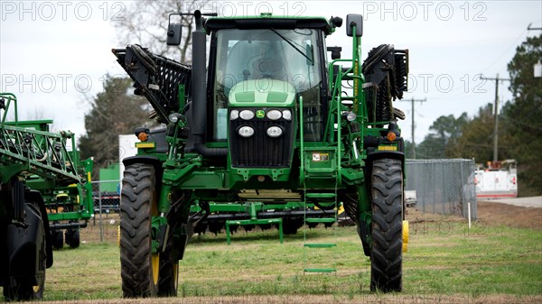 John Deere tractor at farm equipment dealership in Wakefield, VA, on Dec. 20, 2015.