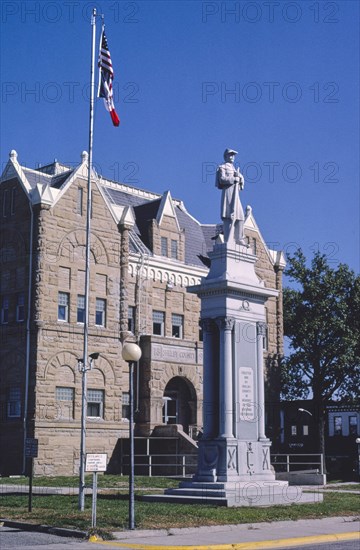 1980s United States -  Shelby County Courthouse