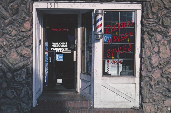 Early 2000's United States -  Barber shop Aurora Colorado ca. 2004