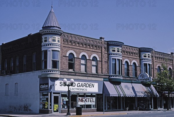 Early 2000s United States -  Corner Building Macomb Illinois ca. 2003