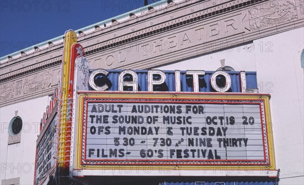 1980s America -  Capitol Theater, Olympia, Washington 1987