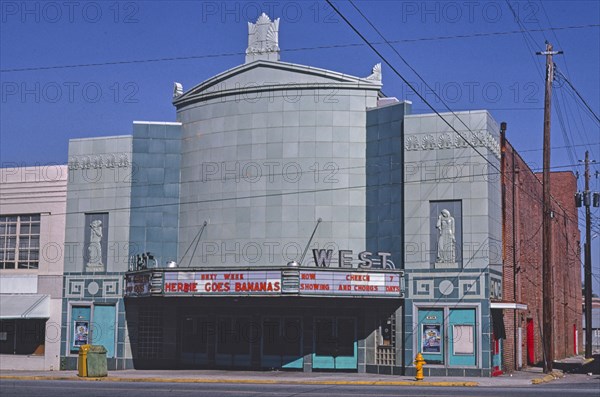 1980s America - West Theater, Cedartown, Georgia 1980