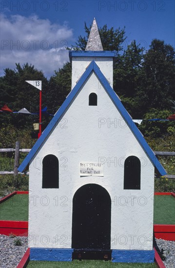1980s America -  Hole in One mini golf, Route 1, Waldoboro, Maine 1984