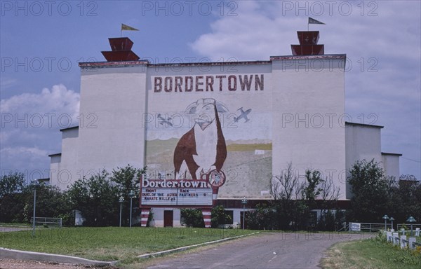 1980s America -  Bordertown Drive-In, Laredo, Texas 1982