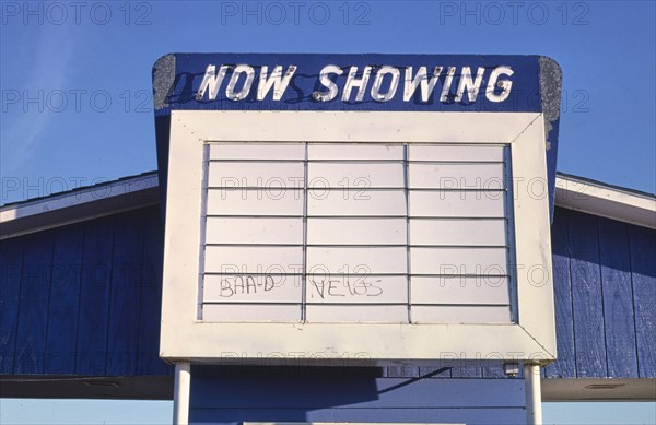 1980s America -  Marty's Sky Drive-In, Jamestown, North Dakota 1987