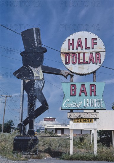 1980s America -   Peanut sign, Peabody, Massachusetts 1984