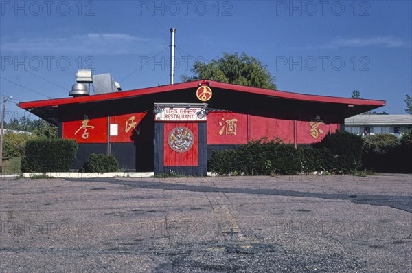 1980s America -   Lee's Chinese Restaurant, Shelburne, Vermont 1984