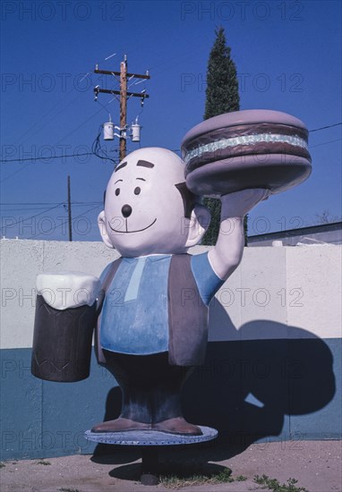 2000s America -  Carter's Drive-in statue, Wilcox, Arizona 2003