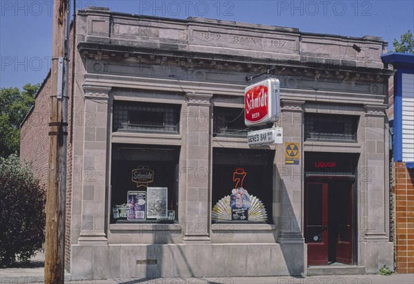 1980s America -  Gene's Bar, Emery, South Dakota 1980