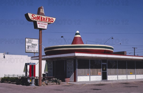 1990s America -   El Sombrero Restaurant, Colorado Springs, Colorado 1991