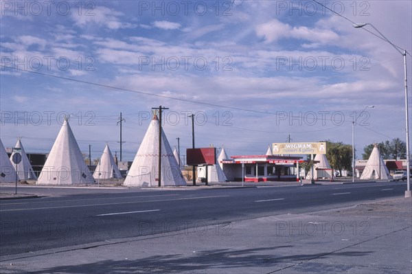 1980s United States -  Wigwam Village Motel and office, Holbrook, Arizona 1987