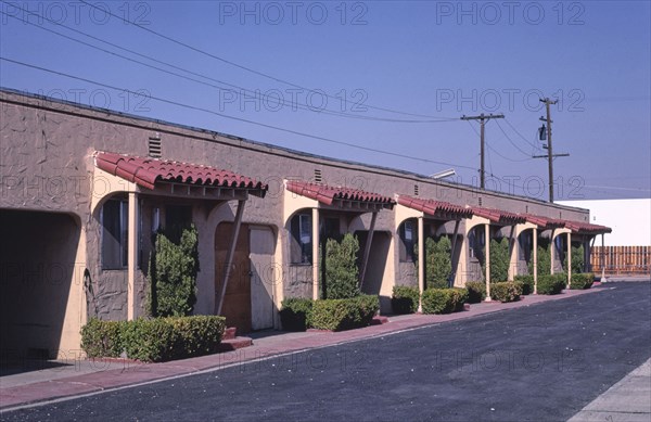 1980s United States -  Gateway Motel, Merced, California 1987