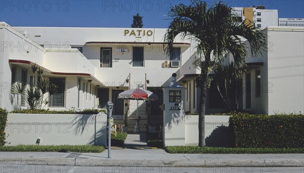 1990s United States - Patio Apartments, Hollywood Beach, Florida 1990