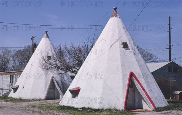 1980s United States -  Old motel, Hastings, Nebraska 1980