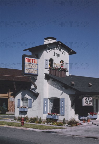 1990s United States - Swiss Alps Inn Motel, Heber City, Utah 1991