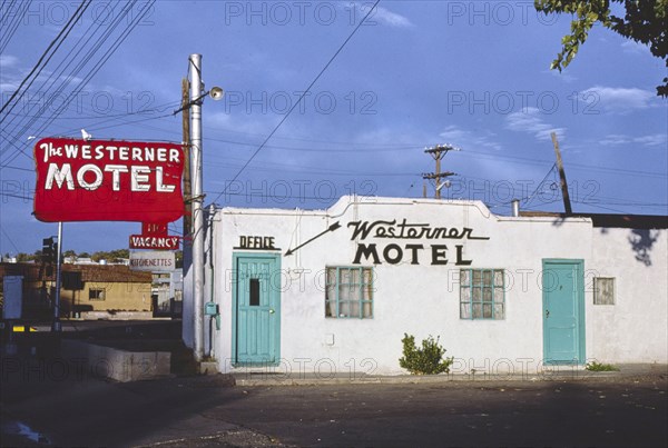 1980s United States -  Westerner Motel, Albuquerque, New Mexico 1987