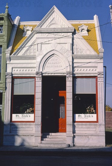 1980s United States -  New Harmony Banking Co, Main Street, New Harmony, Indiana 1988