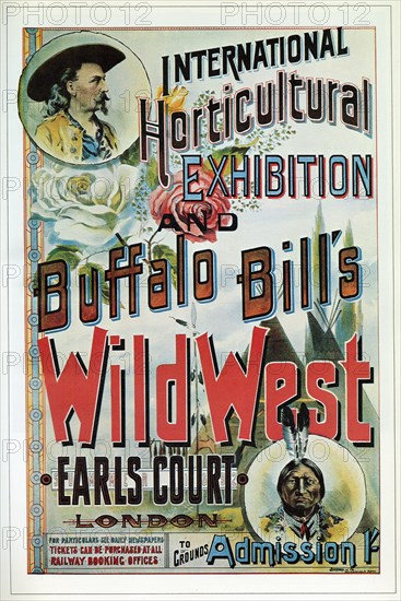Buffalo Bill Poster, International Horticultural Exibition