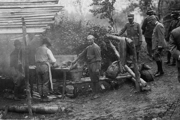 The preparation of the meat for the ration